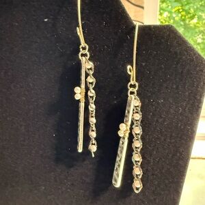 Elegant Handcrafted Pearl and Silver Dangle Earrings
